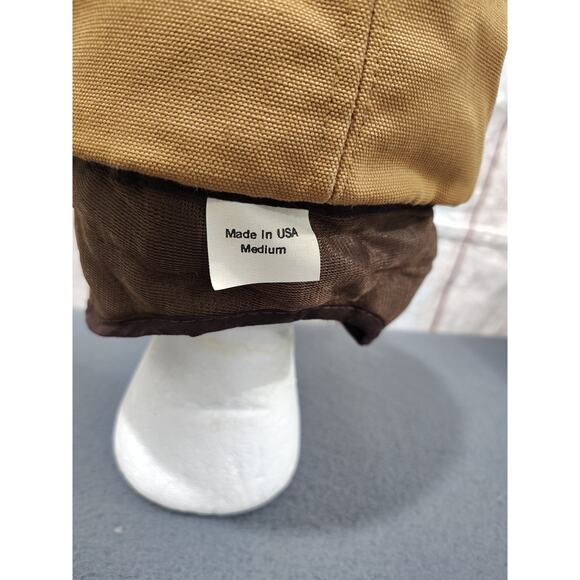 Vintage Winter Duck Cap Brown Made In USA Size M Earflaps - Picture 4 of 6